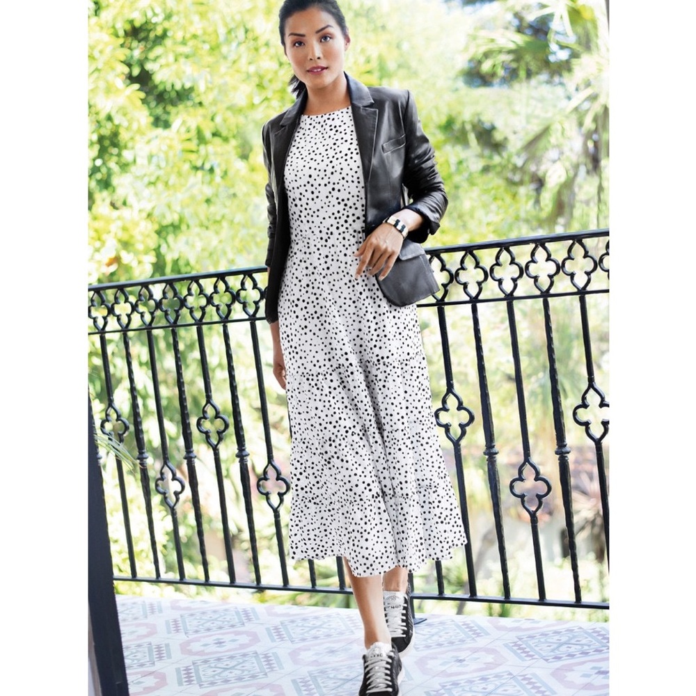 Bb Dakota polka dot midi dress